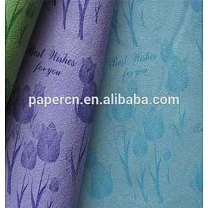 Factory design wholesale gift wrapping custom color logo printed tissue paper