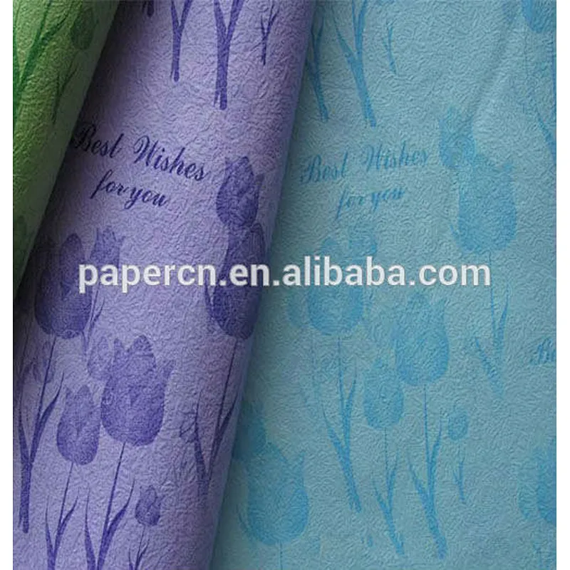Factory design wholesale gift wrapping custom color logo printed tissue paper