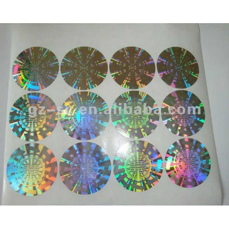 factory custom hologram 3d laser label sticker in sheet