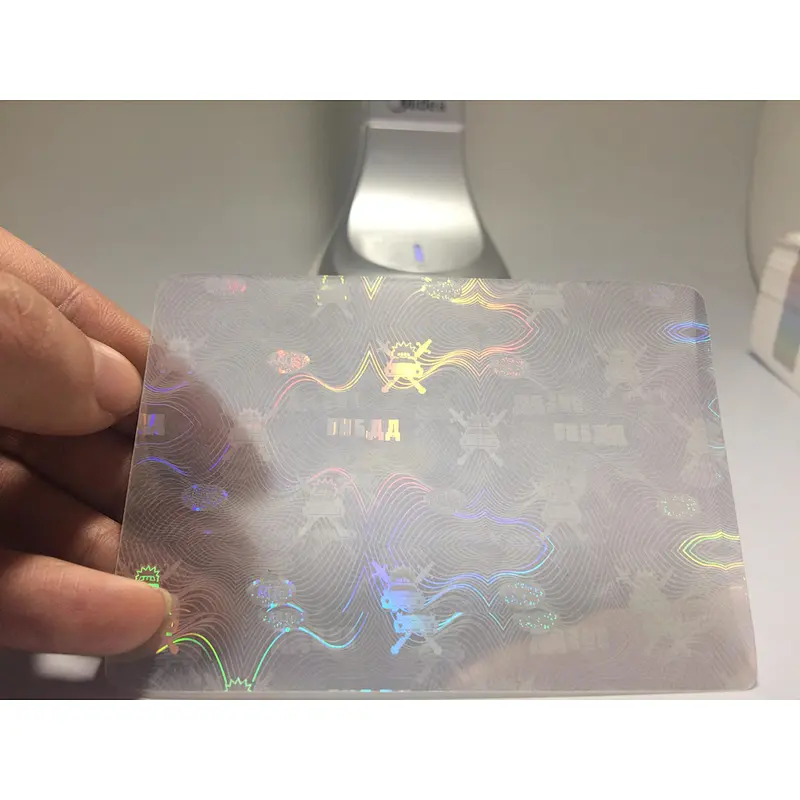 Professional manufacture hot custom security label sticker overlay florida id hologram