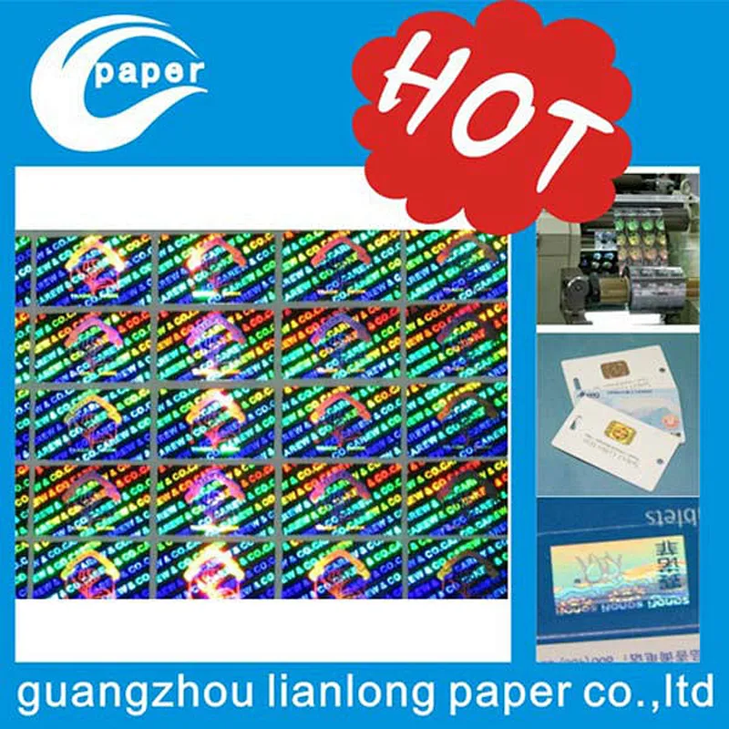 Custom 3D laser prints hologram sticker for anti-counterfeiting