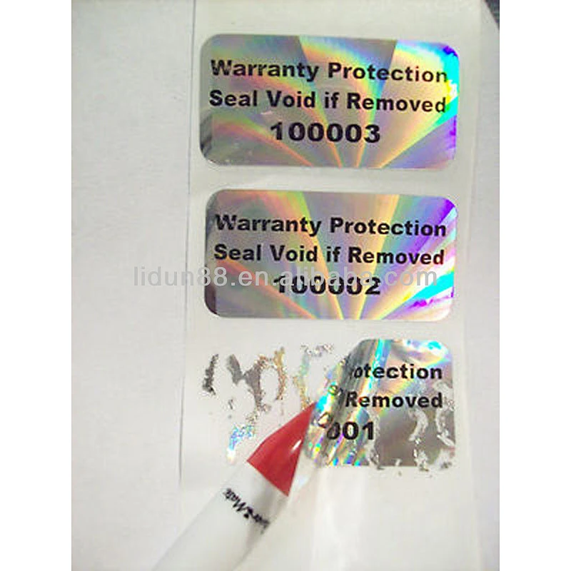 Guangzhou lingfeng round anti-fake label hologram sticker