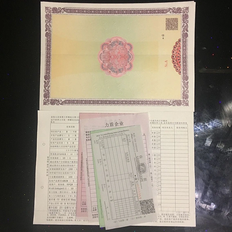 Laos Certificate factory supply high quality certificate, parity certificate paper