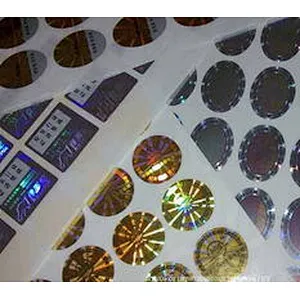 Embossed hologram film 3d laser hologram display sticker led