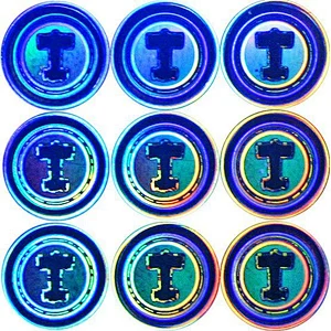 3-D clear make custom dome window gel stickers
