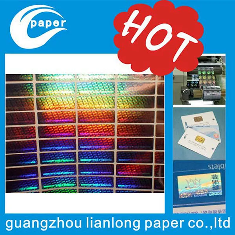 3D laser printing hologram labels custom sticker hologram