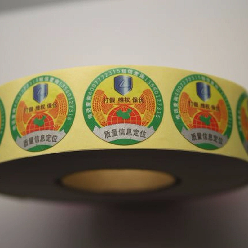 custom barcode label sticker /custom security sticker&logo sticker