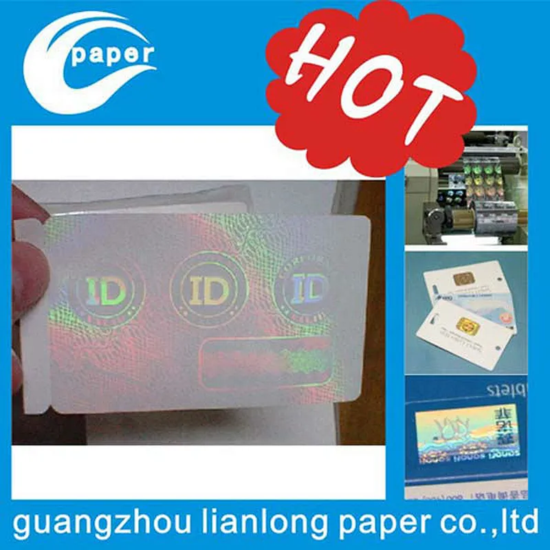 id hologram overlay hologram security labels stickers with letter