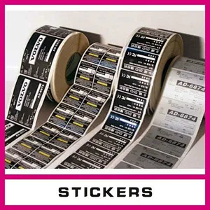 Permanent Adhesive PET Label Logo Printed Silver Brushed Label