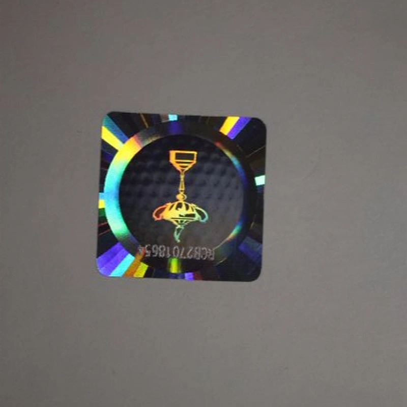 silver hologram stickers, Void Holograms 3d hologram sticker, laser label