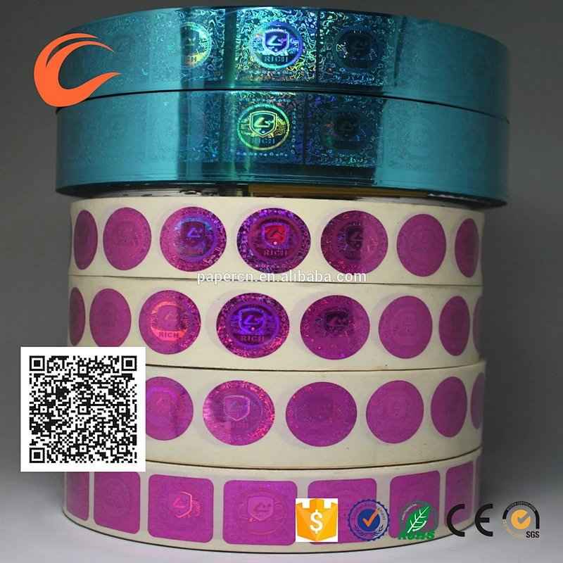 Custom high-quality lattice main anti-fake holographic stickers