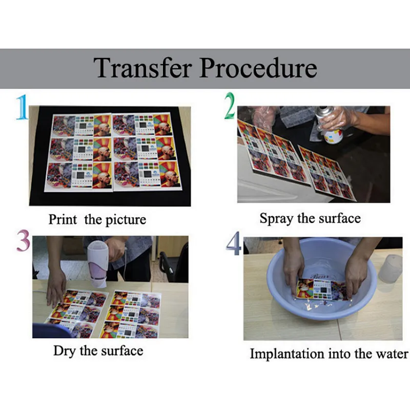 dahua Inkjet and Laser Water Transfer Slide Decal Paper