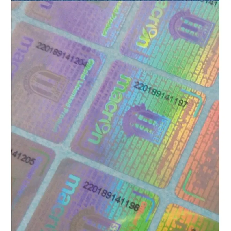 Professional laser anti-counterfeit label made in China