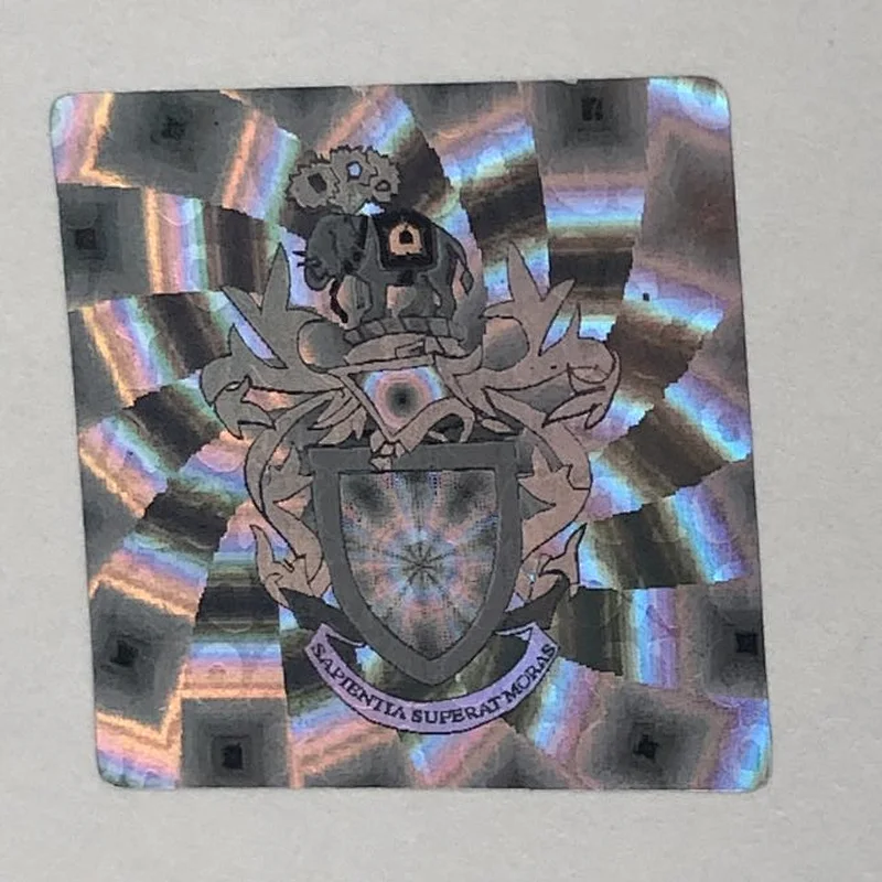 Custom self adhesive hologram sticker hologram label