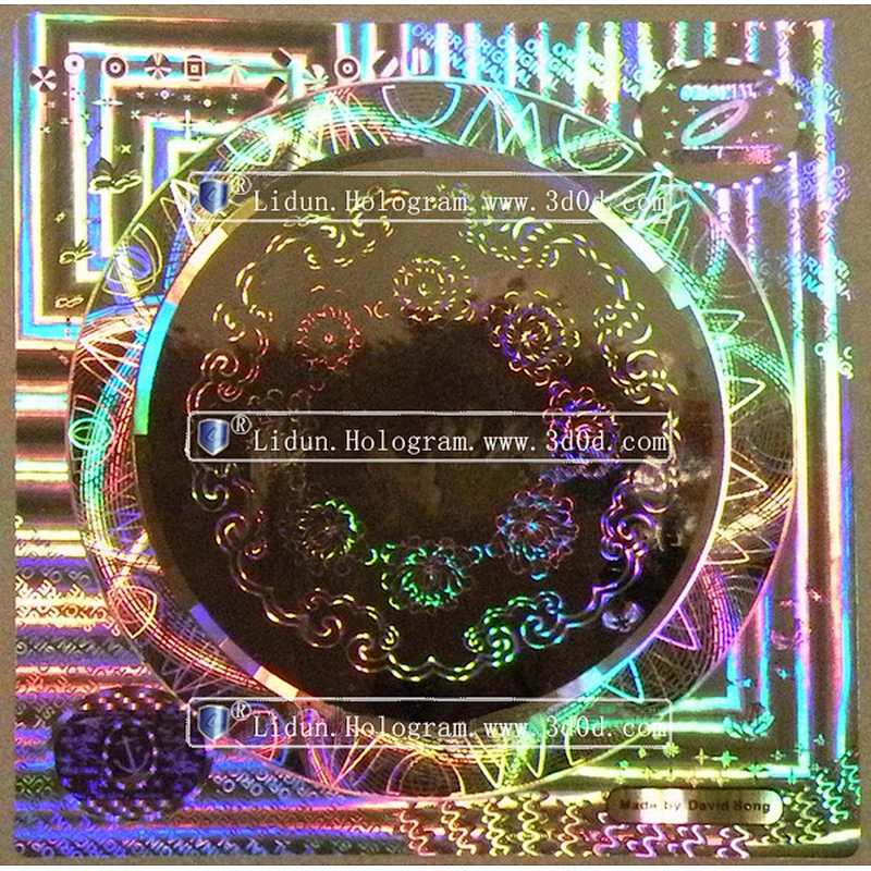 Good quality costom hologram waterproof destructible vinyl tamper evident security sticker
