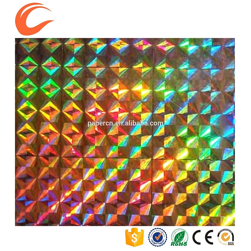 Lianlong company customized 3 d hologram with bar code and serial number