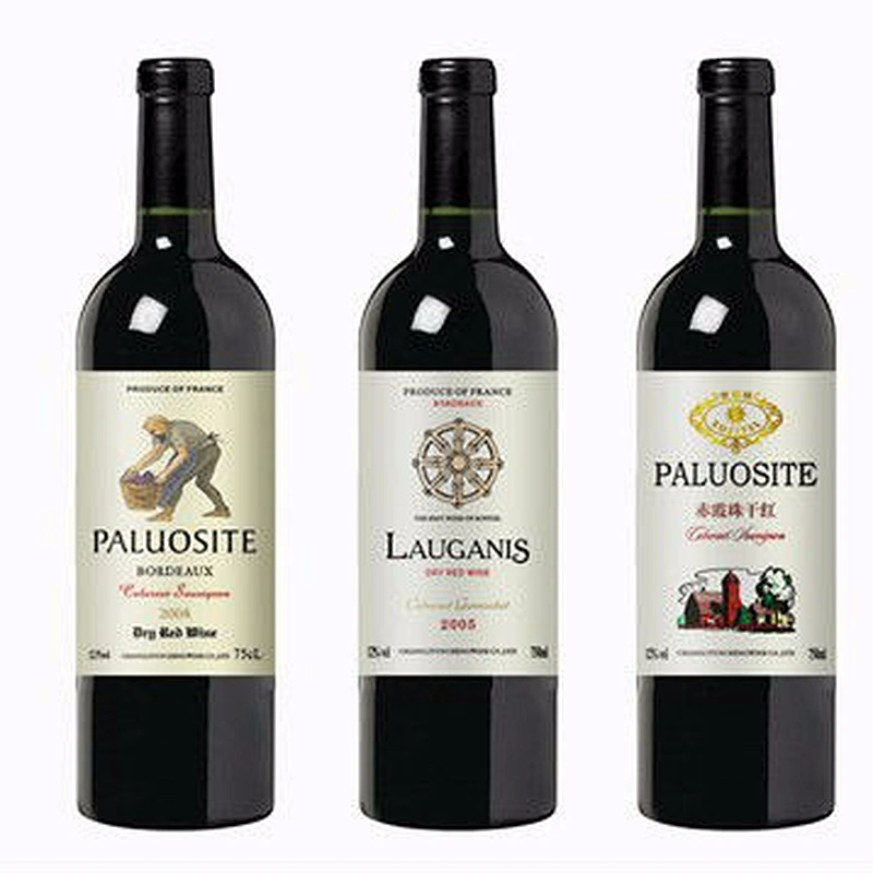 Custom print beer bottle label, wine self adhesive label printing