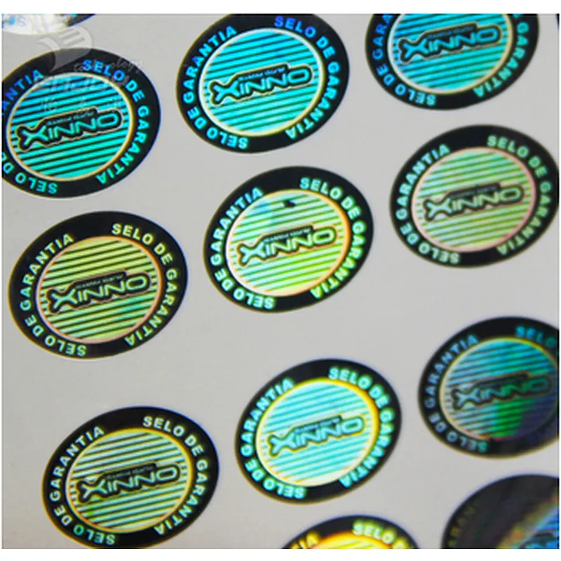 High quality manifold hologram sticker with logo printing