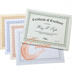 Custom printed school company degree certificate
