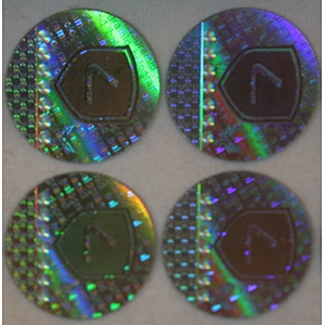 Clear transparent hologram self-adhesive sticker waterproof for packaging display label