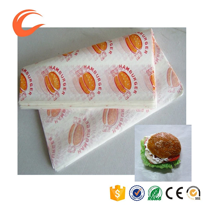 Wholesale sales of cheap French cheese food grade wax paper burger paper.