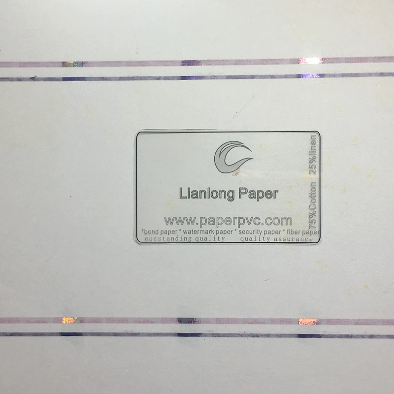 Saudi Arabia watermark papers printing, security paper with thread from ...