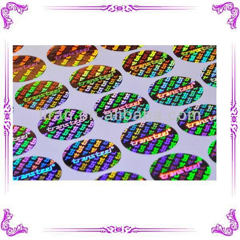 High quality security hologram sticker/labels watermark