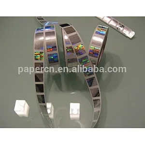 Lianlong company customized 3 d hologram with bar code and serial number