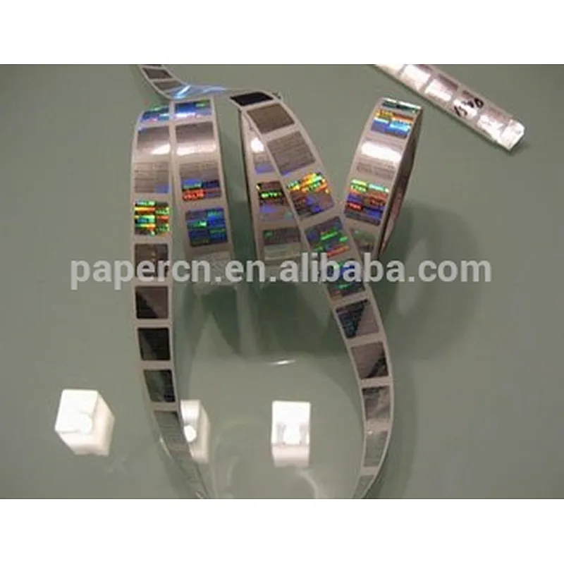 Lianlong company customized 3 d hologram with bar code and serial number