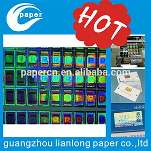 Custom tailored sctach overlay hologram label and letter