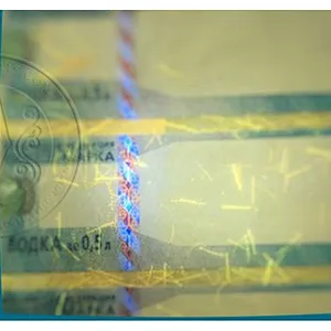 Custom hologram foil label sticker with rainbow printing