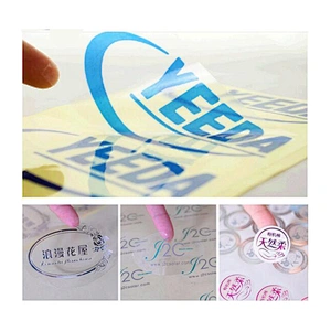 custom adhensive sticker transparent packing printing label