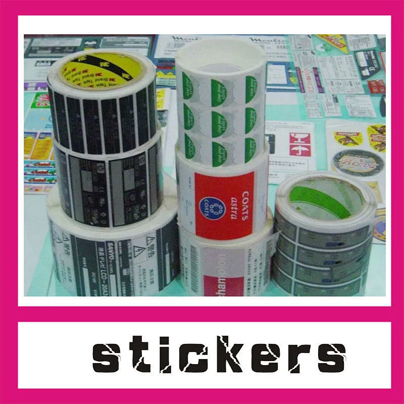 Custom round sticker paper, custom logo sticker book printing