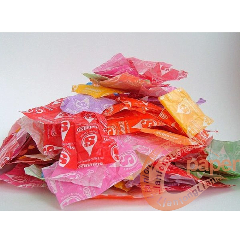 Tasteless harmless candy wrapping paper/colored fiber paper