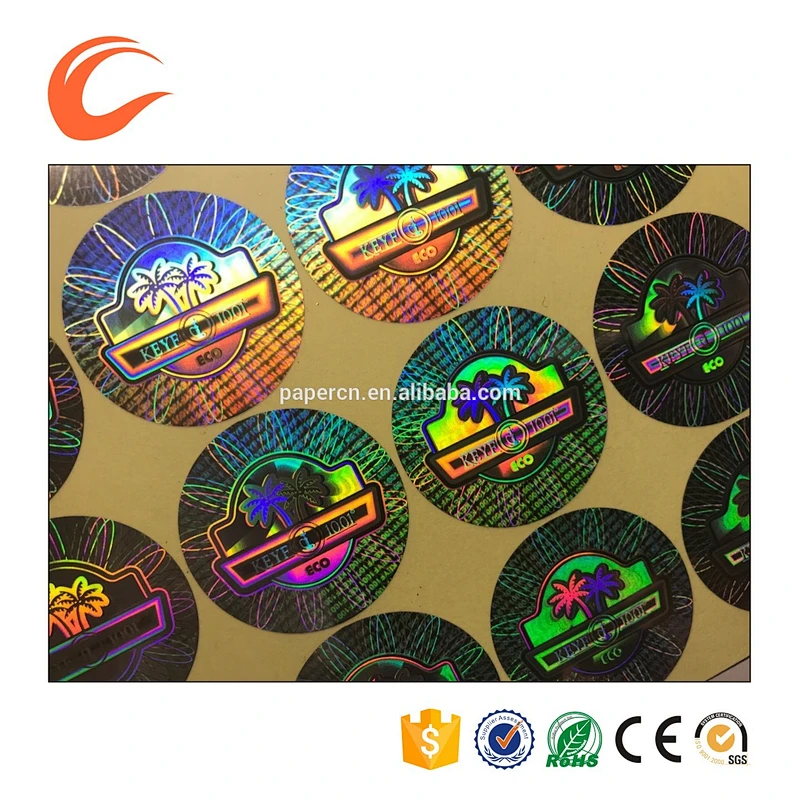 Custom high-quality lattice main anti-fake holographic stickers
