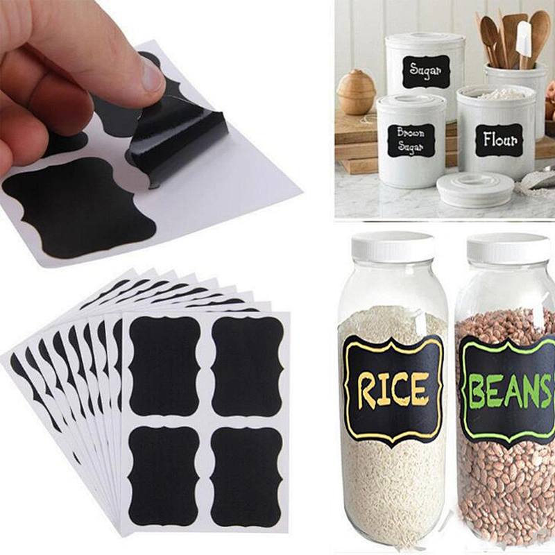 Custom Bottle Decoration Self Adhesive Blackboard Sticker