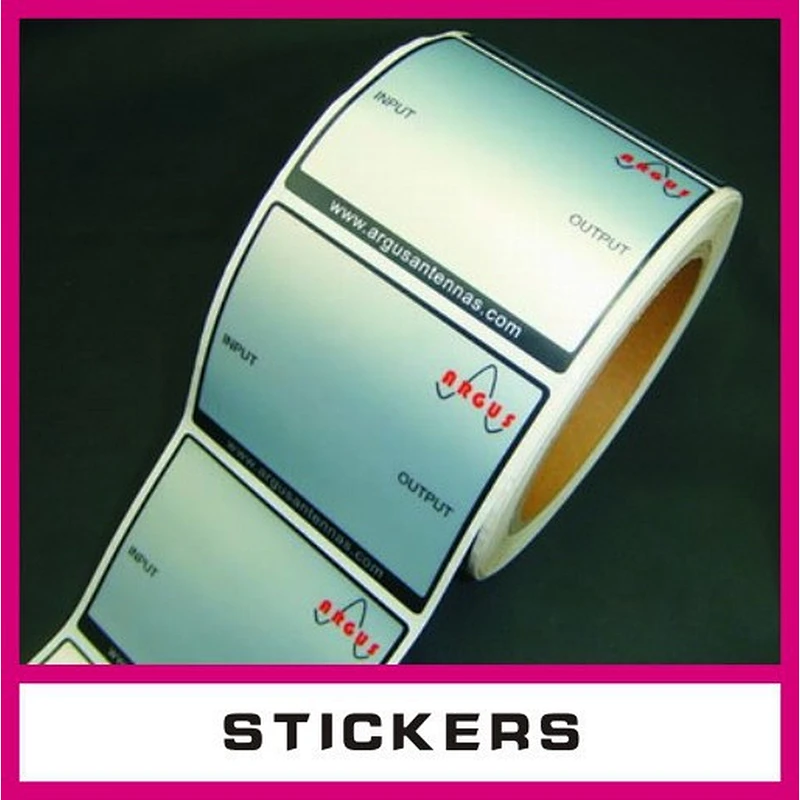 Custom self adhesive transparent or white PVC waterproof label