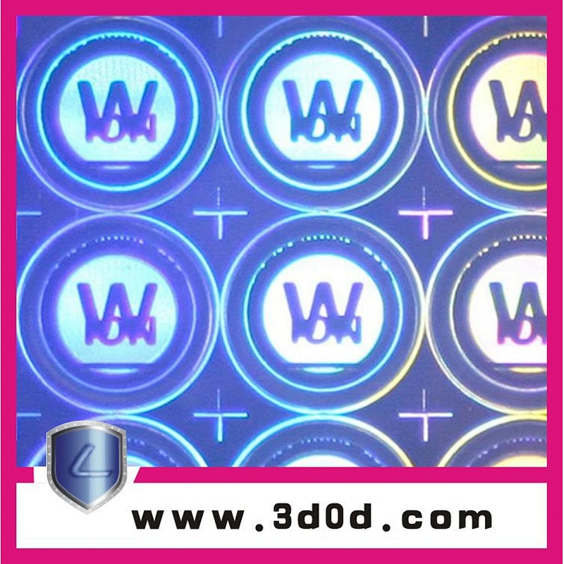 factory custom hologram 3d laser label sticker in sheet