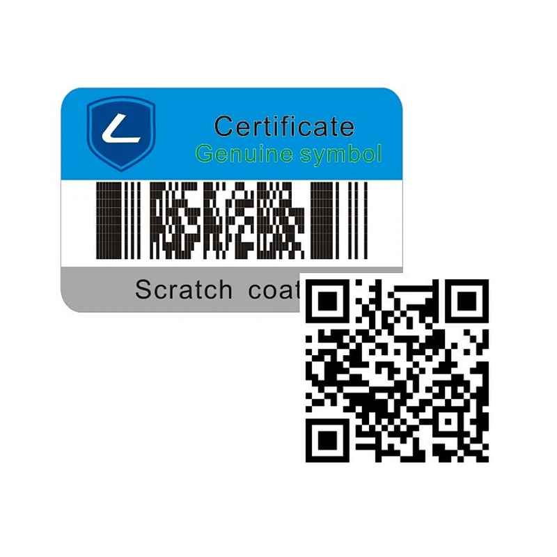 Professional printing qr code sticker