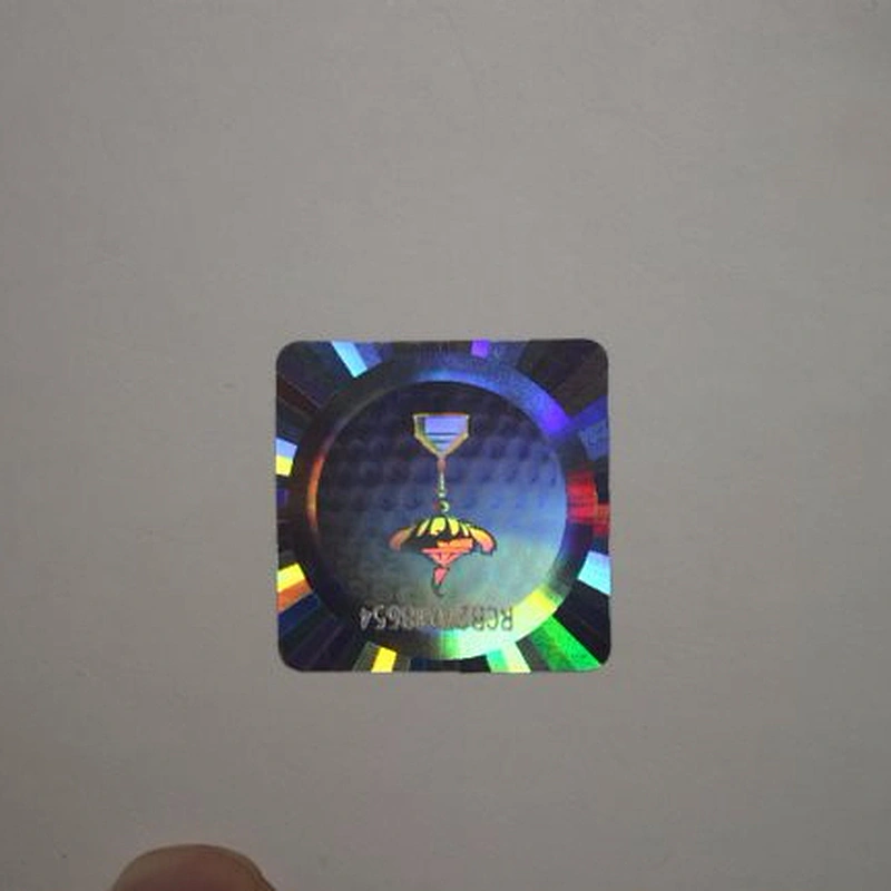 silver hologram stickers, Void Holograms 3d hologram sticker, laser label