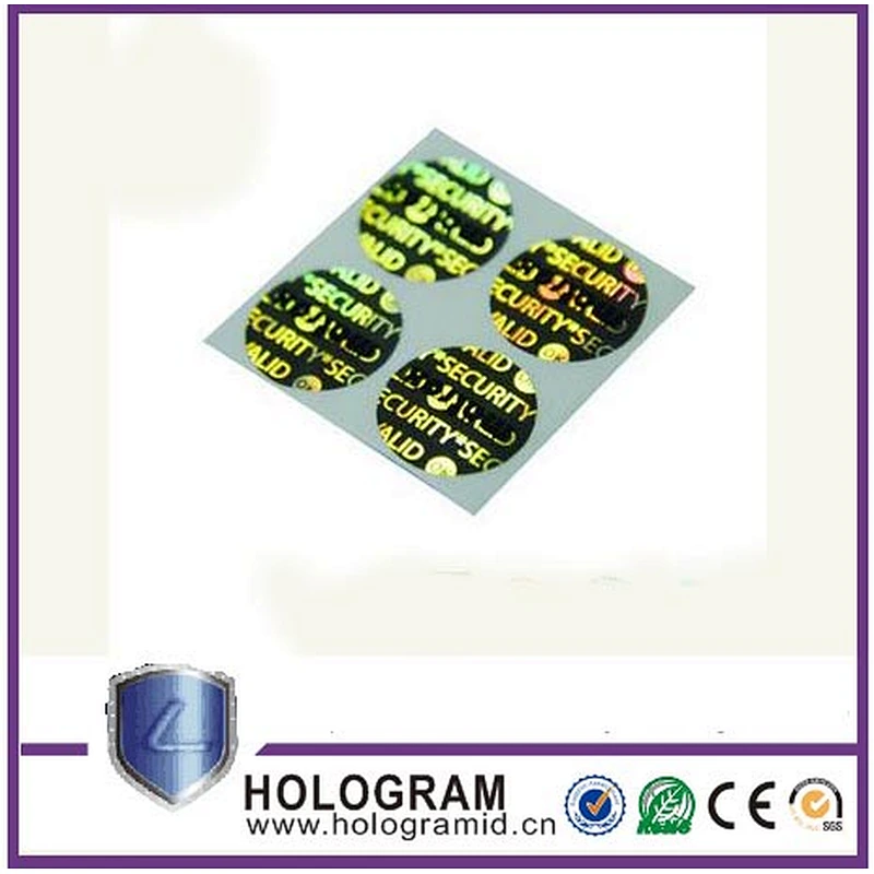 Hot Sale Round Vinyl Security Labels Custom Make Hologram Stickers