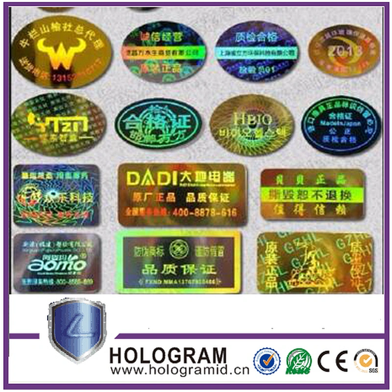 Factory Wholesale Void Tamper Evident Holographic Label ,Security Hologram Void Sticker