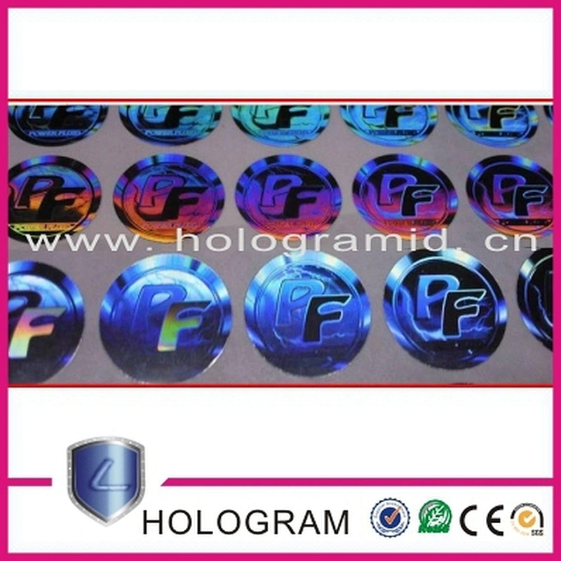 Security true color 2D-3D hologram laser vinyl sticker
