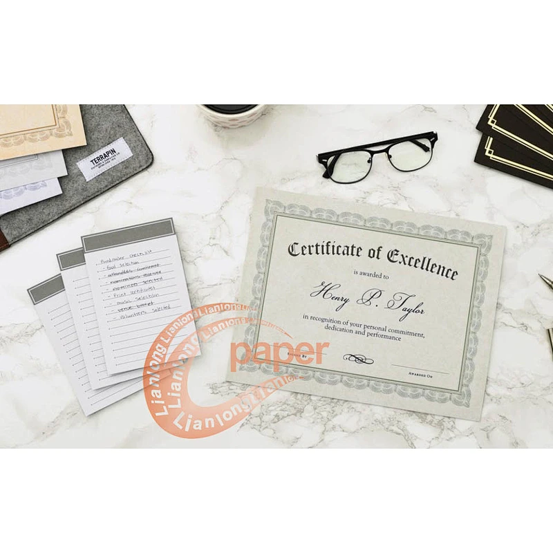 Custom printed school company degree certificate
