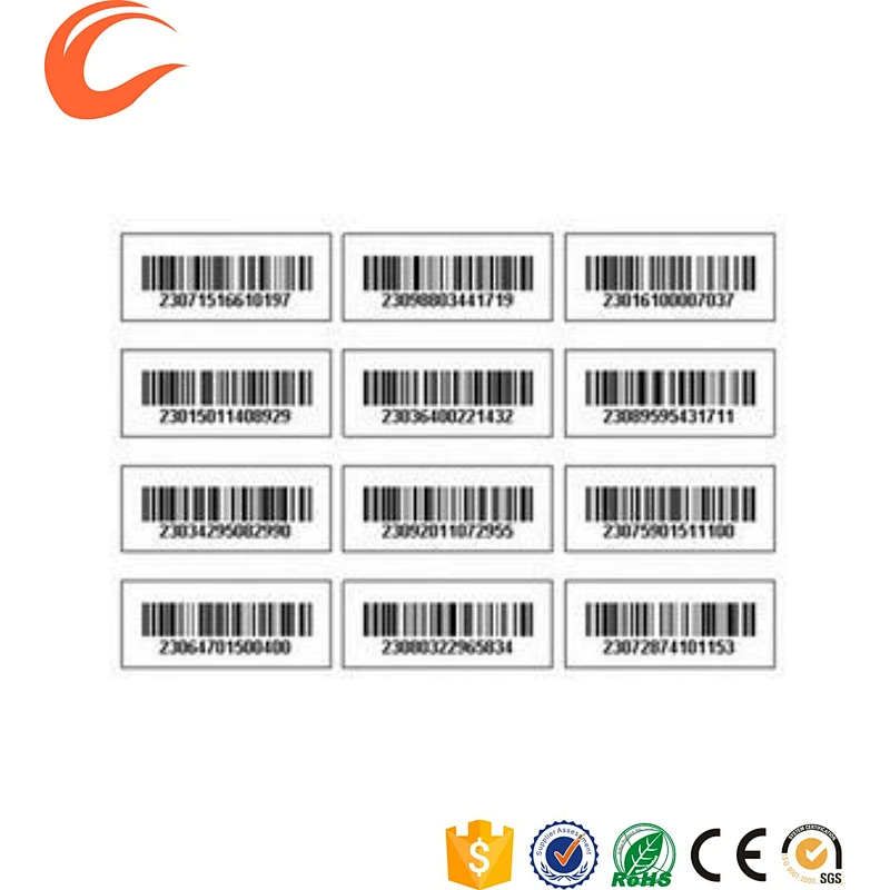 supply all kinds of bar code labels