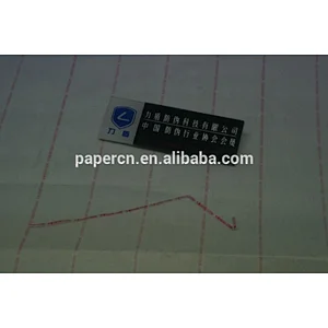 Custom Special Invisible Fiber Paper With Silver Security Thread