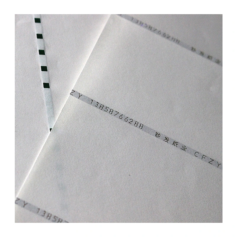 75% cotton 25 %% linen anti-counterfeiting thread paper, custom anti-counterfeiting watermark paper, special paper