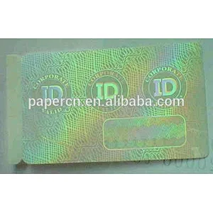 2017 hologram overlay printer id card with best supply