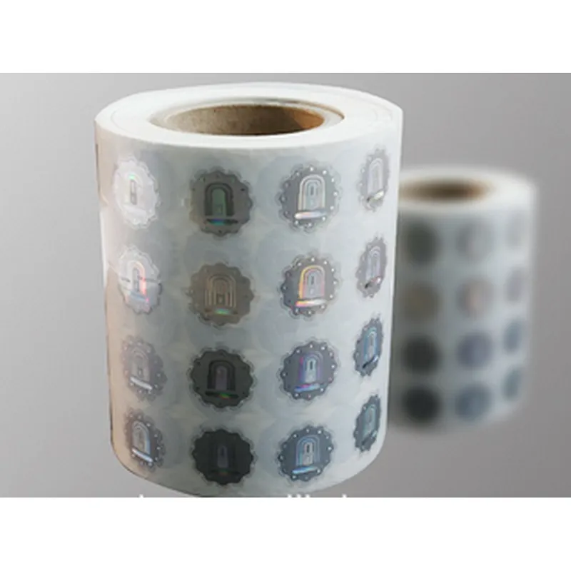 holographic serial number sticker label