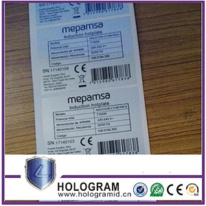 Variable Data Printing Barcode Label QR Code and Serial Number Printed Barcode Sticker 2D Barcode Sticker Label